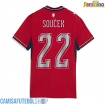 Camisa de time de futebol República Checa Tomas Soucek #22 Replicas 1º Equipamento Feminina Mundo 2026 Manga Curta